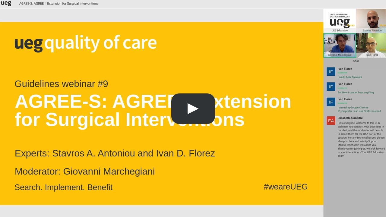 AGREE-S: AGREE II Extension for Surgical Interventions