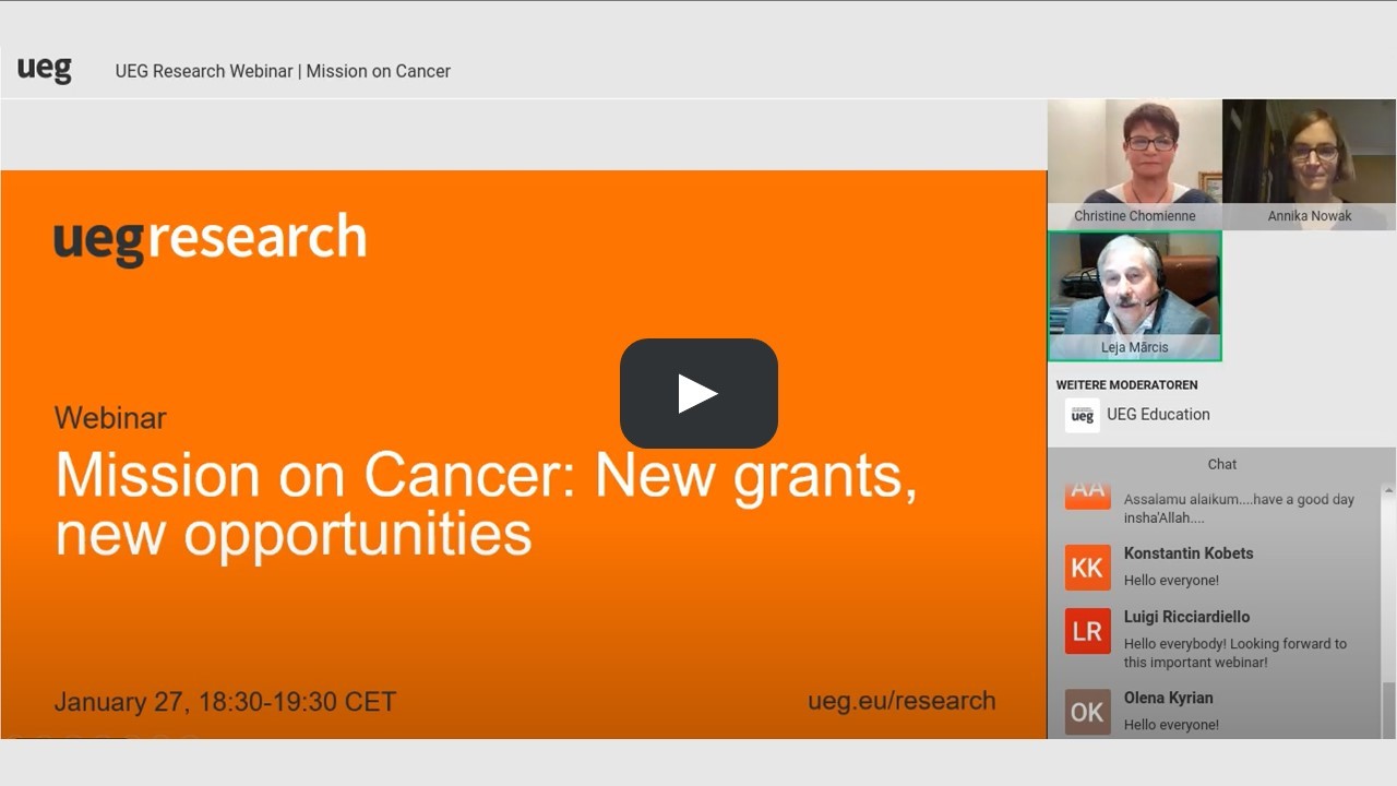 Research Webinar: Mission on Cancer